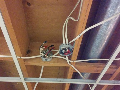 can junction box be above joist|wire junction box installation.